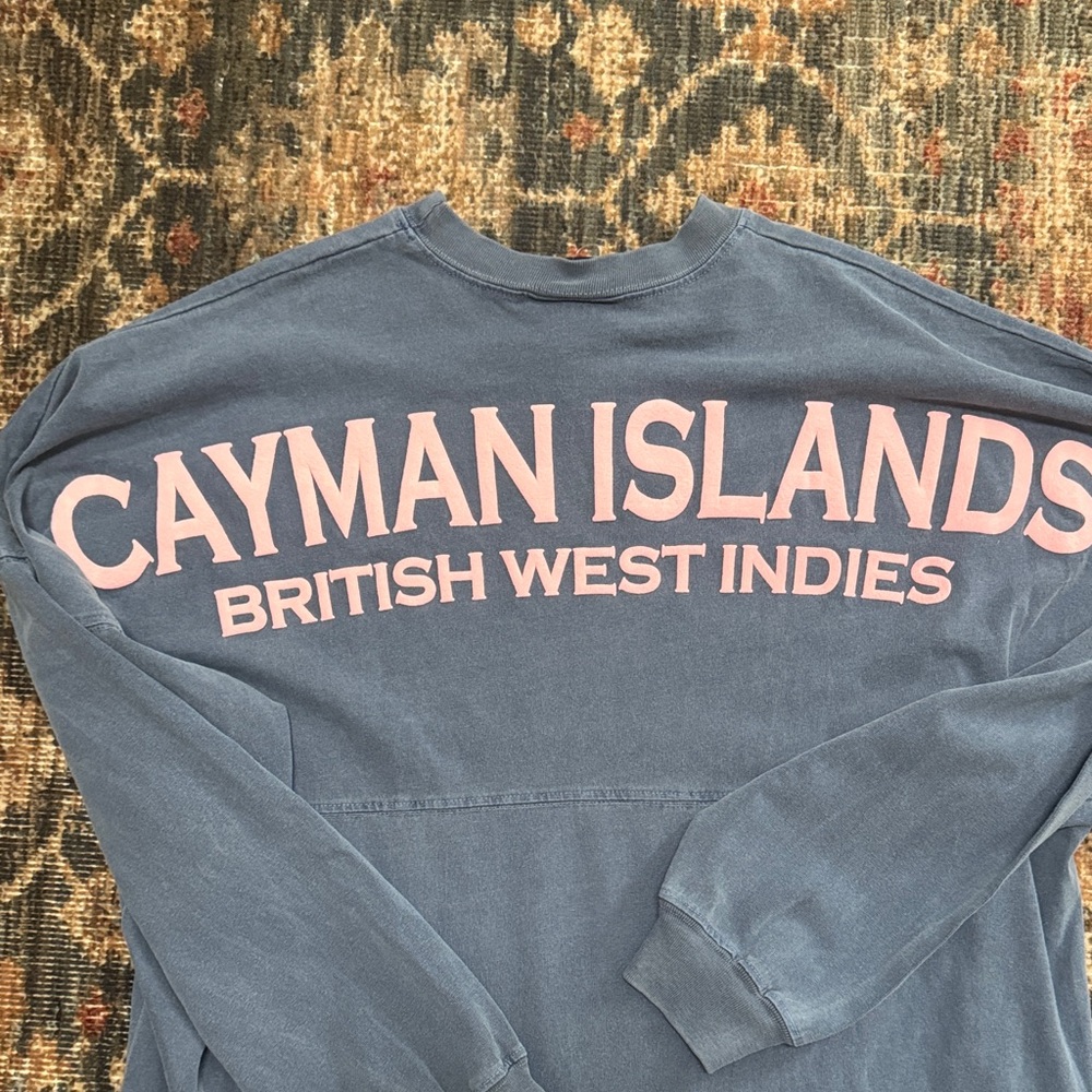 NWT Blue Long Sleeve Sweatshirt - Spirit Jersey - Picture 3 of 4